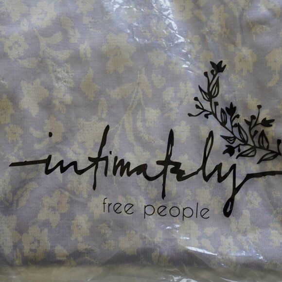 NWT Free People X Intimately FP Clean Lines Printed Bodysuit Sleeveless ribbed t - Picture 5 of 7